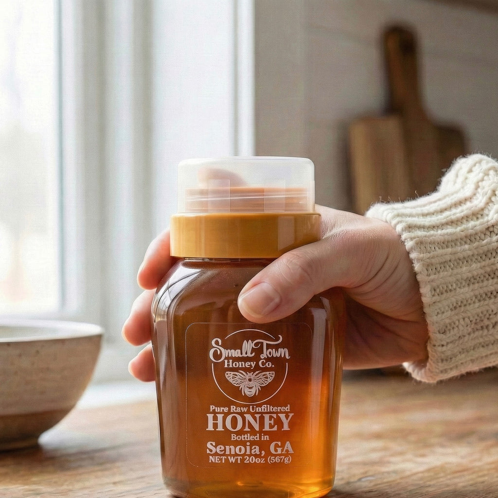 Raw Georgia Wildflower Honey | 20 oz Pour Bottle