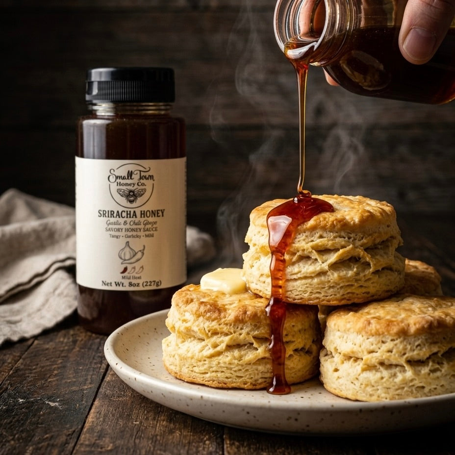 Sriracha Honey: Garlic & Chili Glaze (8oz Net Wt. / 227g)