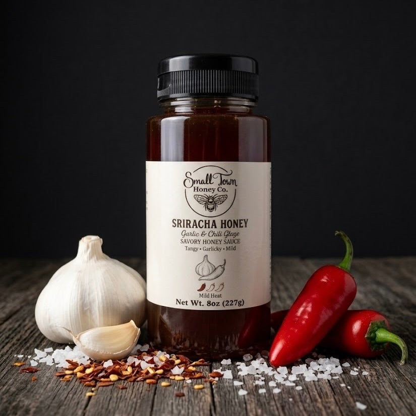 Sriracha Honey: Garlic & Chili Glaze (8oz Net Wt. / 227g)
